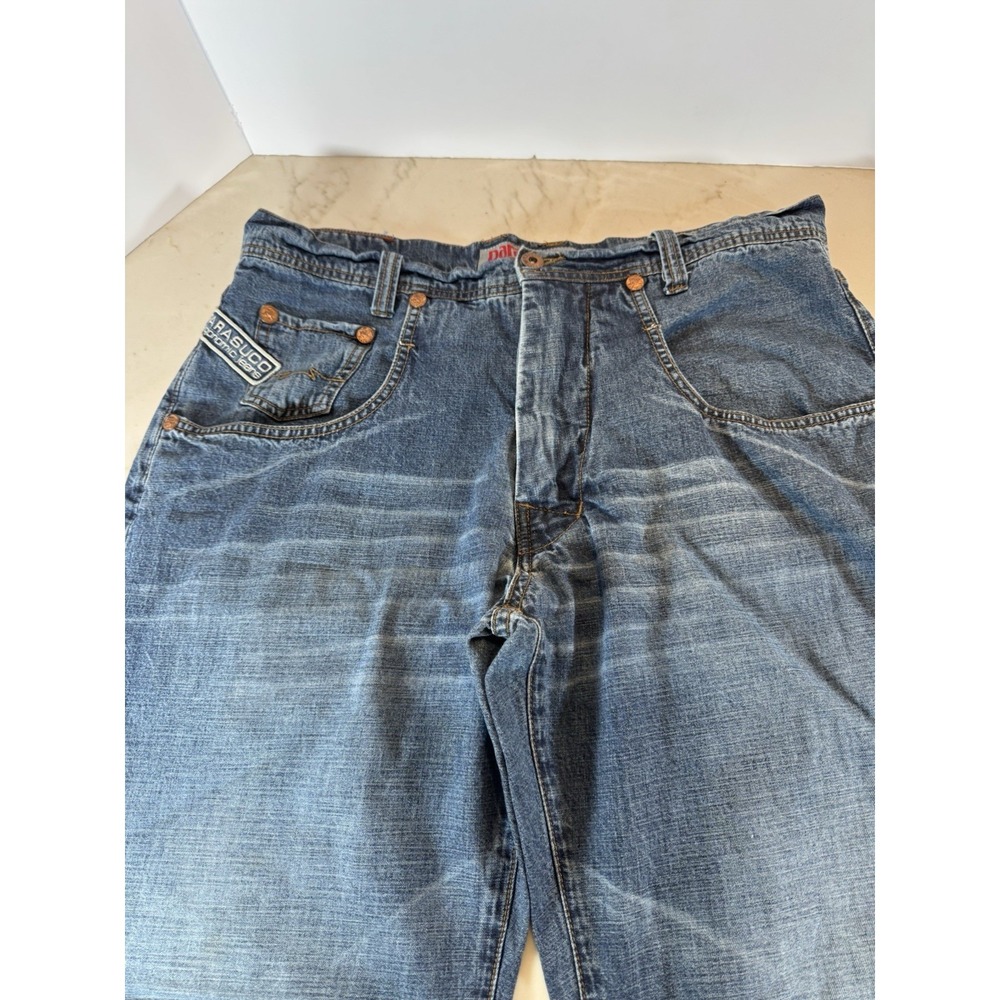 Parasuco Denim Cult Jeans 34x32 Y2K Vintage Streetwear Distressed